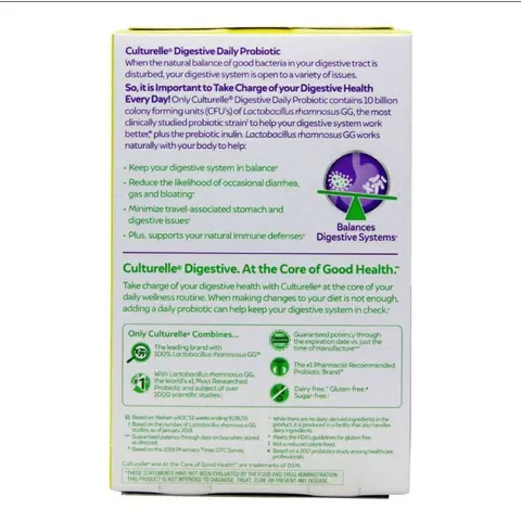 [Date 2026] Men vi sinh hỗ trợ hệ tiêu hóa Culturelle lrobiotics