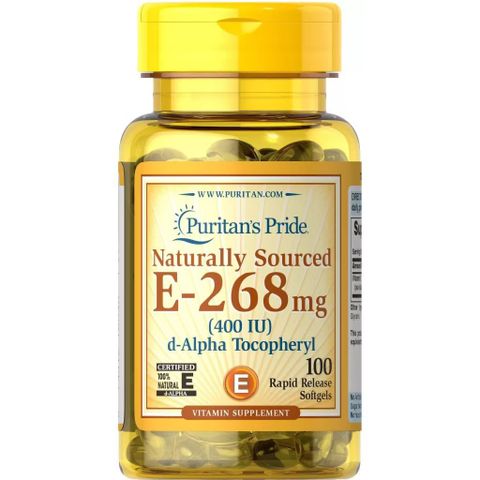 Viên uống Vitamin E 400IU tự nhiên - Hỗ trợ làm đẹp da, tóc và tim mạch - Giảm nếp nhăn, thâm sạm da