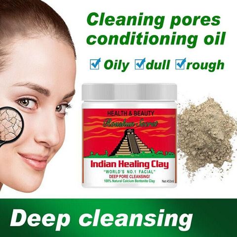 Mặt Nạ Đất Sét Núi Lửa Bentonite Aztec - Giảm Mụn, Làm Sạch Da, Thải Độc Tự Nhiên Cho Da Nhạy Cảm