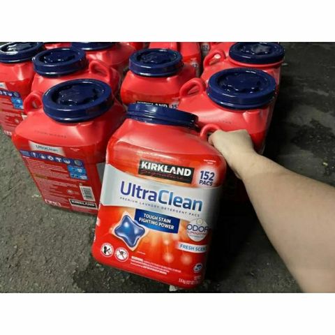 VIÊN GIẶT XẢ KHÁNG KHUẨN SẠCH QUẦN ÁO KIRKLAND ULTRA  CLEAN 152 VIÊN