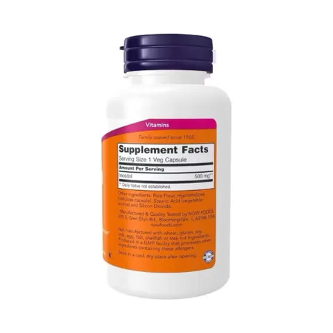 Viên Bổ Sung Inositol Now - Hỗ Trợ Giảm Căng Thẳng, Cải Thiện Nhạy Insulin, Giảm Triệu Chứng PCOS - 500mg Myo-Inositol