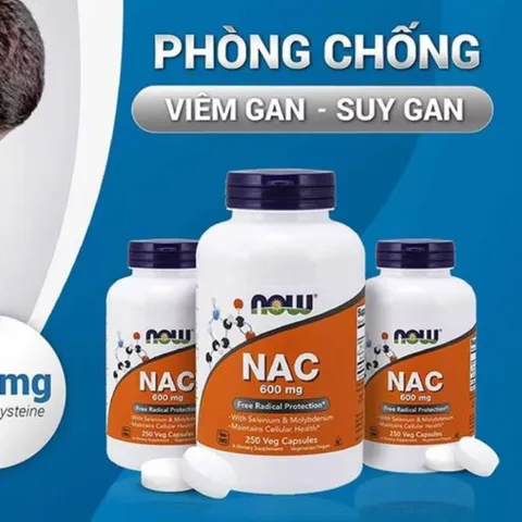 Viên N-Acetyl-Cysteine 600mg-1000mg - Giải Độc Gan, Tăng Cường Sức Khỏe, Hỗ Trợ Làm Trắng Da - Chính Hãng Mỹ