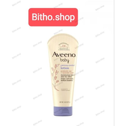 Kem Dưỡng Da Aveeno Baby Calming Comfort Lotion 227g - Chiết Xuất Tự Nhiên Giúp Bé Thư Giãn, Duy Trì Độ Ẩm Và Làm Mềm Da