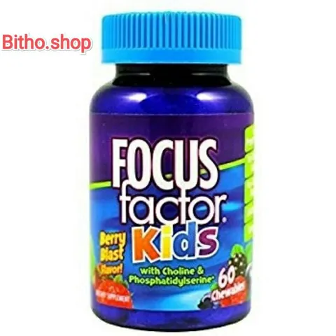 Kẹo dẻo Focus Factor Kid 60 viên - Tăng cường trí nhớ, hệ miễn dịch và khả năng tập trung cho trẻ từ 4 tuổi trở lên