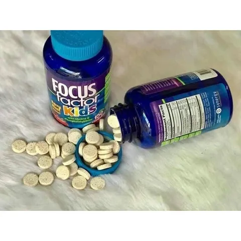 Kẹo dẻo Focus Factor Kid 60 viên - Tăng cường trí nhớ, hệ miễn dịch và khả năng tập trung cho trẻ từ 4 tuổi trở lên