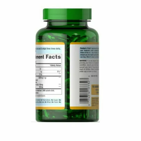 Viên Uống Dầu Hoa Lưu Ly Borage Oil 1000mg Puritan's Pride - Hỗ Trợ Cân Bằng Nội Tiết Tố và Giảm Mụn Nội Tiết cho Phụ Nữ