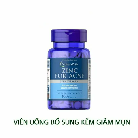 Combo Ngừa Mụn Nội Tiết - Viên Uống Chống Oxy Hóa Zinc & Dạ Anh Thảo 500mg - Hỗ Trợ Làm Đẹp Da, Giảm Mụn, Cân Bằng Nội Tiết