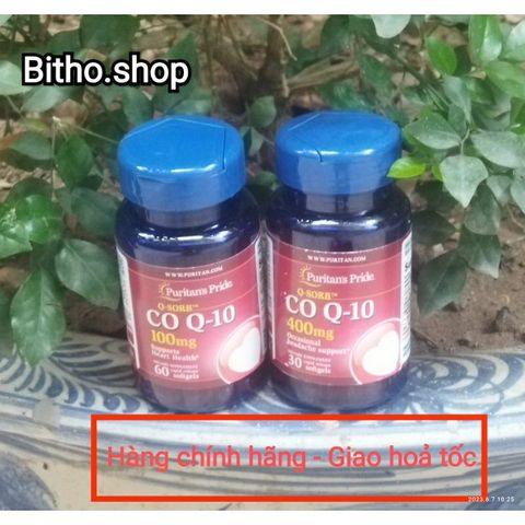 Viên uống CoQ10 Puritan's Pride 100mg-400mg - Hỗ trợ tim mạch, tăng cường tuần hoàn máu và giảm lão hóa cơ thể