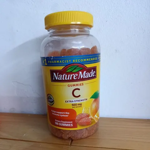 [ Date 12/25] Kẹo dẻo Vitamin C 500mg Nature Made dành cho người lớn 180 viên