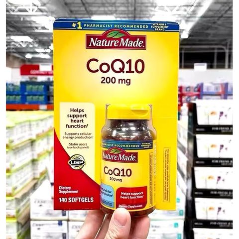 Viên uống bổ tim mạch CoQ10 Nature Made 200mg - Hỗ trợ tim khỏe mạnh, tăng cường trí nhớ, phòng ngừa bệnh tim và ung thư.