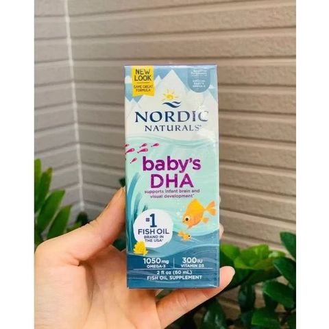 Siro bổ sung DHA & Omega 3 Nordic Naturals cho bé 60ml - Phát triển trí não, sức khỏe hệ xương và miễn dịch.