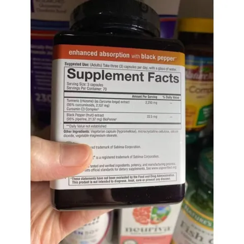 Viên uống tinh chất nghệ Youtheory 2250mg - Hỗ trợ tiêu hóa, chống viêm, tăng cường miễn dịch và làm đẹp da tự nhiên