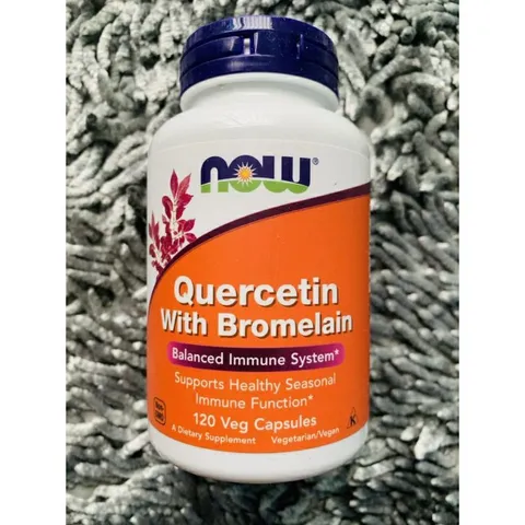 Viên Tăng Đề Kháng Quercetin với Bromelain 800mg - Hỗ Trợ Chức Năng Miễn Dịch - Hộp 60 Viên từ Now Foods Mỹ