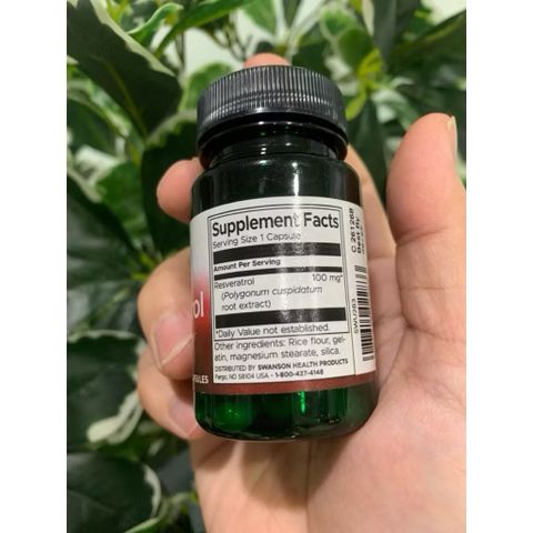 Viên Uống Bổ Sung Resveratrol 100mg - Hỗ Trợ Tim Mạch, Chống Lão Hóa, Bảo Vệ Tế Bào - 30 Viên Sạch Tự Nhiên