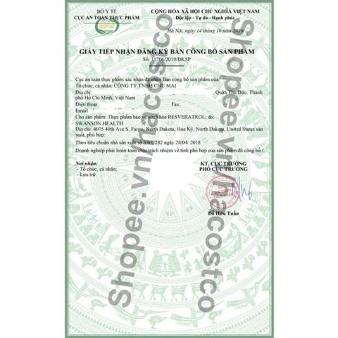 Viên Uống Bổ Sung Resveratrol 100mg - Hỗ Trợ Tim Mạch, Chống Lão Hóa, Bảo Vệ Tế Bào - 30 Viên Sạch Tự Nhiên