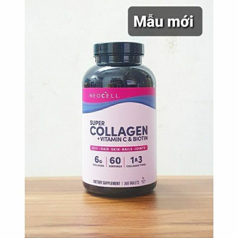 [ Date 9/2026] Viên collagen đẹp da Neocell Super Collagen Vitamin C Biotin 360 viên