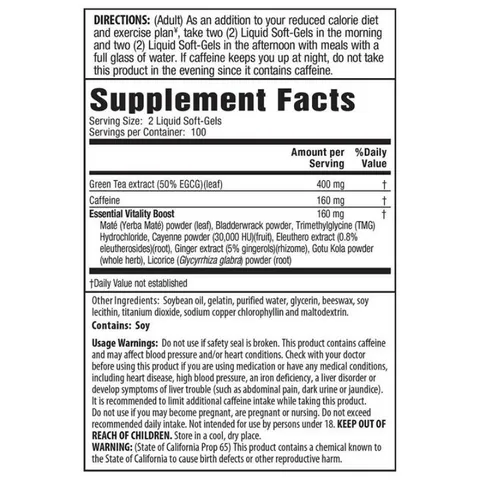 [ Date2025] Viên uống giảm cân, giảm mỡ từ trà xanh Green Tea Fat Burner 200 viên của Mỹ