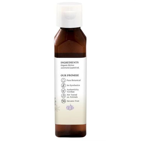 Dầu Thầu Dầu Hữu Cơ Aura Cacia - Dưỡng Da Mịn Màng & Tóc Suôn Mượt, Vitamin E Tự Nhiên, Sản Phẩm Mỹ Chất Lượng Cao