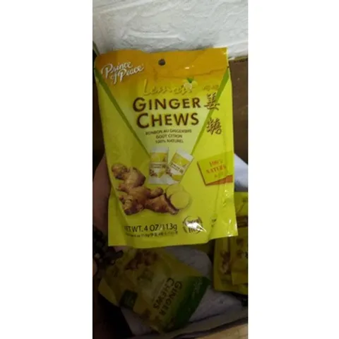 [Date 2024] Kẹo gừng dẻo tăng đề kháng, miễn dịch Original Ginger Chews nhập Mỹ