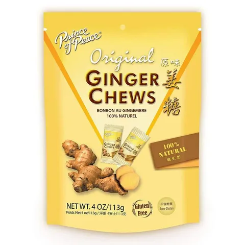 [Date 2024] Kẹo gừng dẻo tăng đề kháng, miễn dịch Original Ginger Chews nhập Mỹ