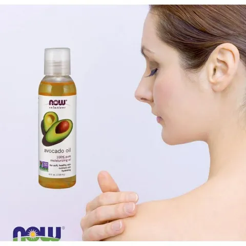 Dầu Bơ Dưỡng Ẩm 100% Nguyên Chất NOW Solutions - Tinh Dầu Bơ 118ml Cho Da Mềm Mại, Chống Lão Hóa và Dưỡng Tóc Mượt Mà