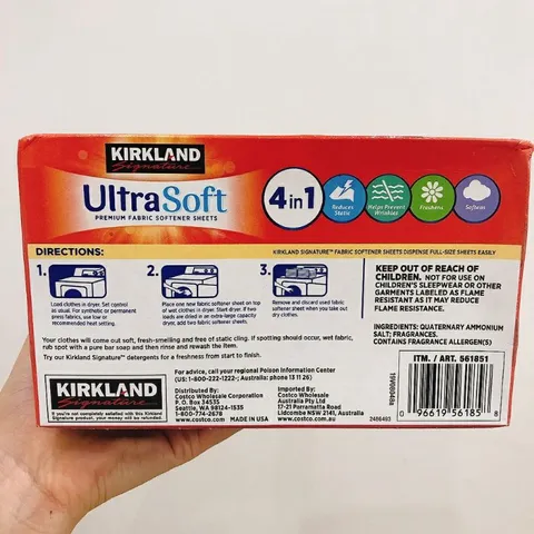 Giấy Thơm Làm Phẳng Quần Áo Kirkland Ultra Soft - Khử Mùi, Chống Ẩm, Đuổi Côn Trùng - Hàng Mỹ Nhập Khẩu, Dùng Được Nhiều Mục Đích