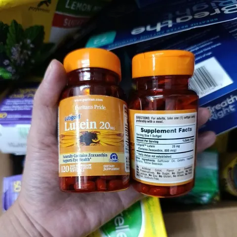 Viên Uống Bổ Mắt Lutein 20mg - Giảm Nhức Mỏi, Tăng Cường Thị Lực và Bảo Vệ Mắt Khỏe Mạnh
