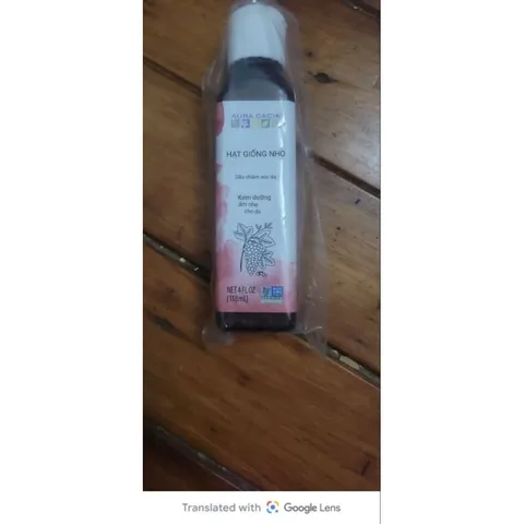 Dầu Hạt Nho Aura Cacia - Dưỡng Da, Móng, Tóc Siêu Nhẹ, Thẩm Thấu Nhanh, Giúp Giảm Mụn, Thâm, Đem Lại Làn Da Căng Bóng Tự Nhiên