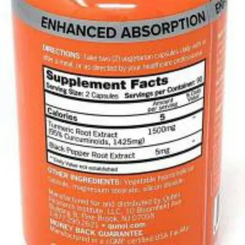 [Date 2/2025] Viên uống tinh chất nghệ Qunol turmeric 1500mg 180 viên