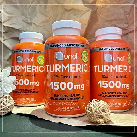 [Date 2/2025] Viên uống tinh chất nghệ Qunol turmeric 1500mg 180 viên