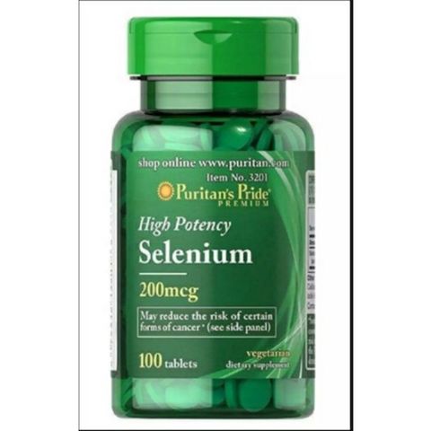 Viên uống Selenium hấp thụ 200mg - Ngăn ngừa ung thư, Tăng cường sức đề kháng, Hỗ trợ sức khỏe tim mạch, Giảm lão hóa da