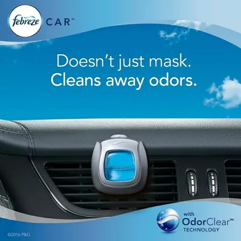 Nước Hoa Ôtô Febreze Cao Cấp - Khử Mùi Hiệu Quả, An Toàn, Tinh Dầu Thiên Nhiên, Kẹp Cửa Gió Điều Hoà Xe Hơi