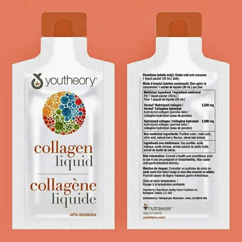[ Date 2026] Collagen nước / ống đẹp da LIQUID COLLAGEN - 30 ống 4000mg, Berry Flavor 30ml (Hàng Mỹ)