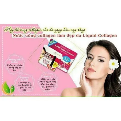 [ Date 2026] Collagen nước / ống đẹp da LIQUID COLLAGEN - 30 ống 4000mg, Berry Flavor 30ml (Hàng Mỹ)