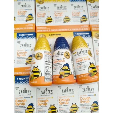 Siro ho tiêu đờm Zarbee's Mucus + Immune 118ml - Giảm ho, làm dịu họng và tăng sức đề kháng cho trẻ từ 2-12 tuổi