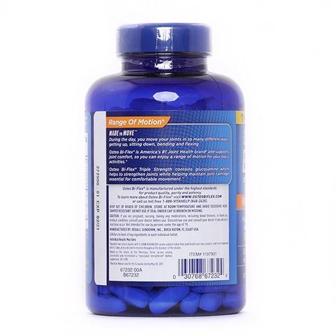 Viên Bổ Khớp Osteo Bi-Flex Triple Strength Glucosamine Chondroitin 200 Viên - Giúp Chống Thoái Hóa Khớp, Tăng Cường Sức Khỏe Xương Khớp