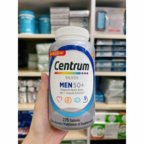 Viên bổ sung vitamin Centrum cho người trên 50 tuổi, 275 viên hỗ trợ sức khỏe và sức đề kháng - Hàng Mỹ chính hãng