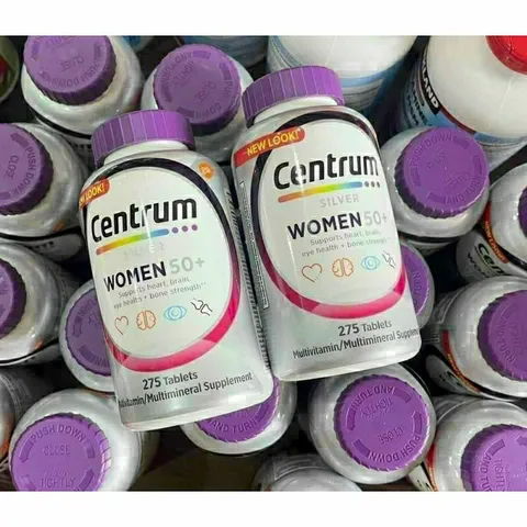 Viên bổ sung vitamin Centrum cho người trên 50 tuổi, 275 viên hỗ trợ sức khỏe và sức đề kháng - Hàng Mỹ chính hãng