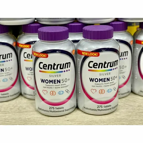 Viên bổ sung vitamin Centrum cho người trên 50 tuổi, 275 viên hỗ trợ sức khỏe và sức đề kháng - Hàng Mỹ chính hãng