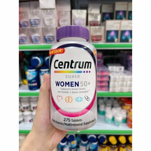 Viên bổ sung vitamin Centrum cho người trên 50 tuổi, 275 viên hỗ trợ sức khỏe và sức đề kháng - Hàng Mỹ chính hãng