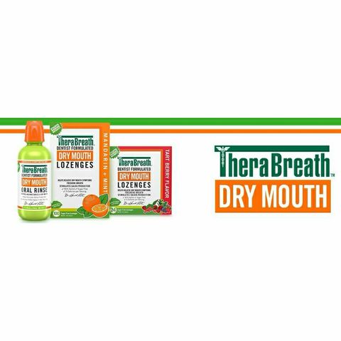 Viên ngậm TheraBreath Giảm Khô Miệng & Hôi Miệng - Bổ Sung Kẽm 3mg, Hỗ Trợ Sức Khỏe Răng Miệng, Giữ Ẩm & Thơm Hơi Thở