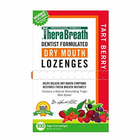 Viên ngậm TheraBreath Giảm Khô Miệng & Hôi Miệng - Bổ Sung Kẽm 3mg, Hỗ Trợ Sức Khỏe Răng Miệng, Giữ Ẩm & Thơm Hơi Thở