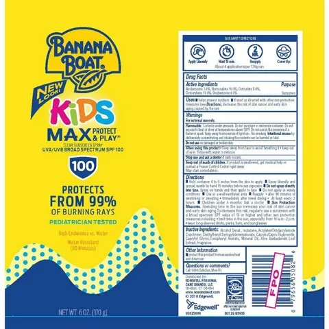 [Date 2/2026] Xịt chống nắng trẻ em Banana Boat Kids Sport 50, Kids Max Protect SPF 100