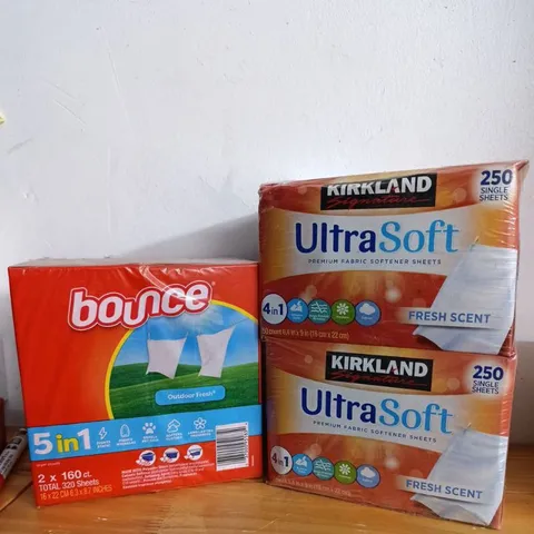 Giấy Thơm Bounce và Kirkland Mỹ - 160 Tờ/250 Tờ Dùng Cho Máy Sấy Quần Áo, Khử Mùi Hôi, Giữ Hương Thơm Lâu