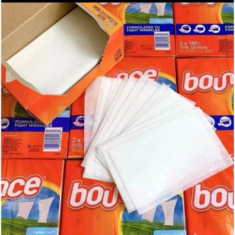 Giấy Thơm Bounce và Kirkland Mỹ - 160 Tờ/250 Tờ Dùng Cho Máy Sấy Quần Áo, Khử Mùi Hôi, Giữ Hương Thơm Lâu
