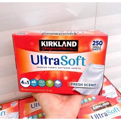 Giấy Thơm Bounce và Kirkland Mỹ - 160 Tờ/250 Tờ Dùng Cho Máy Sấy Quần Áo, Khử Mùi Hôi, Giữ Hương Thơm Lâu