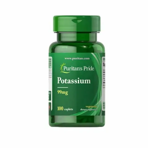 [ Date 2028] Viên uống bổ sung Kali, sỏi thận Potassium 99mg  Puritan's Pride- Nature's Bounty