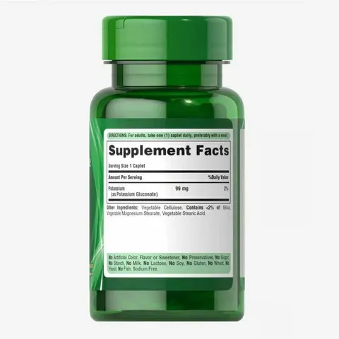 [ Date 2028] Viên uống bổ sung Kali, sỏi thận Potassium 99mg  Puritan's Pride- Nature's Bounty