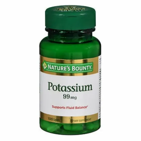 [ Date 2028] Viên uống bổ sung Kali, sỏi thận Potassium 99mg  Puritan's Pride- Nature's Bounty