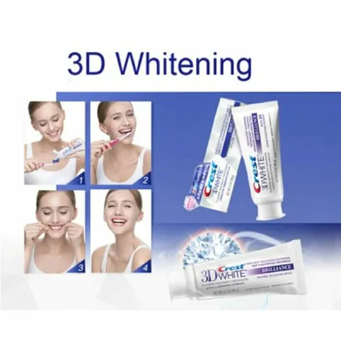 [ Date 2025] Kem đánh răng trắng răng Crest White Brilliance 99g